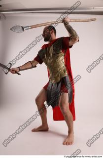 MARCUS STANDING POSE WITH SWORD AND SPEAR